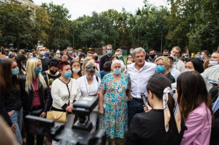 Пальчевський на зустрічі з виборцями Оболонського району